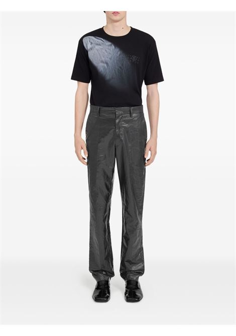 Pantaloni con effetto stropicciato in nero MM6 Maison Margiela - donna MM6 MAISON MARGIELA | SH2KA0051M35617900